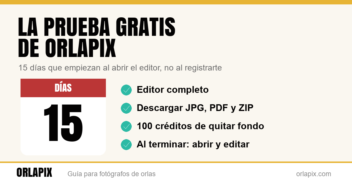 La prueba gratis de OrlaPix: qué incluye y qué pasa al terminar